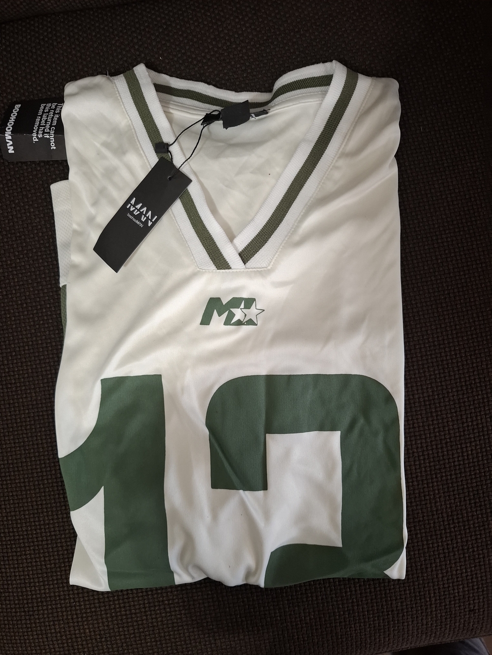 Boohooman Oversized 13 Mesh Jersey Hockey Shirt